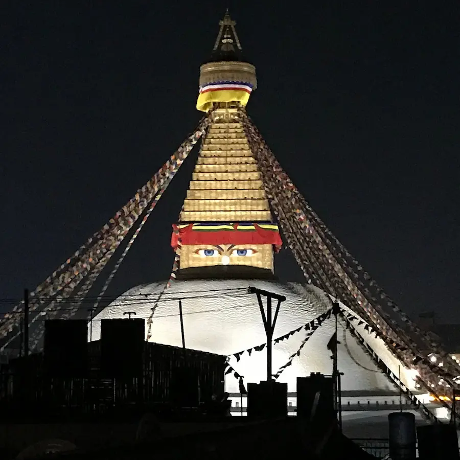 What is the Average Nightly Rate at Hotel Mandala Near Boudhanath Stupa?